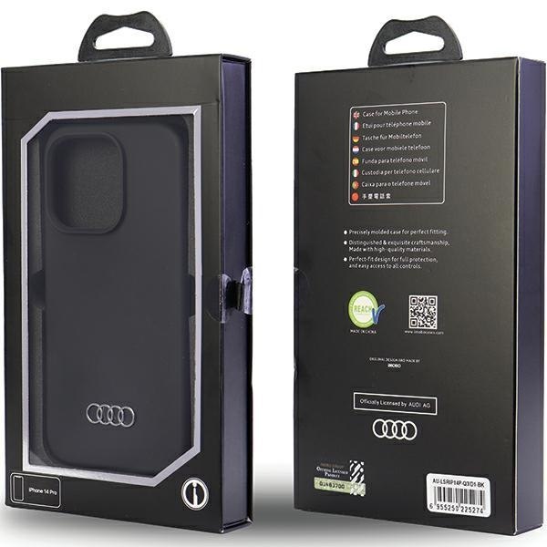 Audi Silicone Case iPhone 14 Pro 6.1" czarny/black hardcase